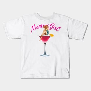 Martini Girl Kids T-Shirt